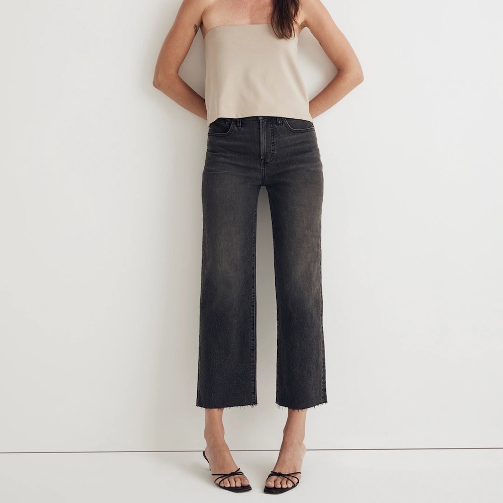 Madewell The Perfect Vintage Wide-Leg Crop Jeans